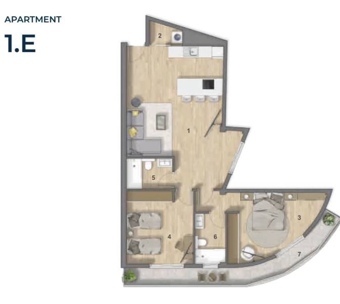 NUEVO APARTAMENTO EN NUEVO COMPLEJO PUERTO DE SANTIAGO