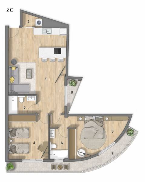 NUEVO APARTAMENTO EN NUEVO COMPLEJO PUERTO DE SANTIAGO