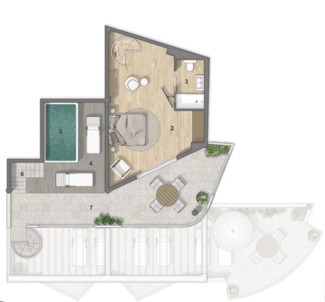 DÚPLEX DE LUJO CON PISCINA PRIVADA PUERTO DE SANTIAGO